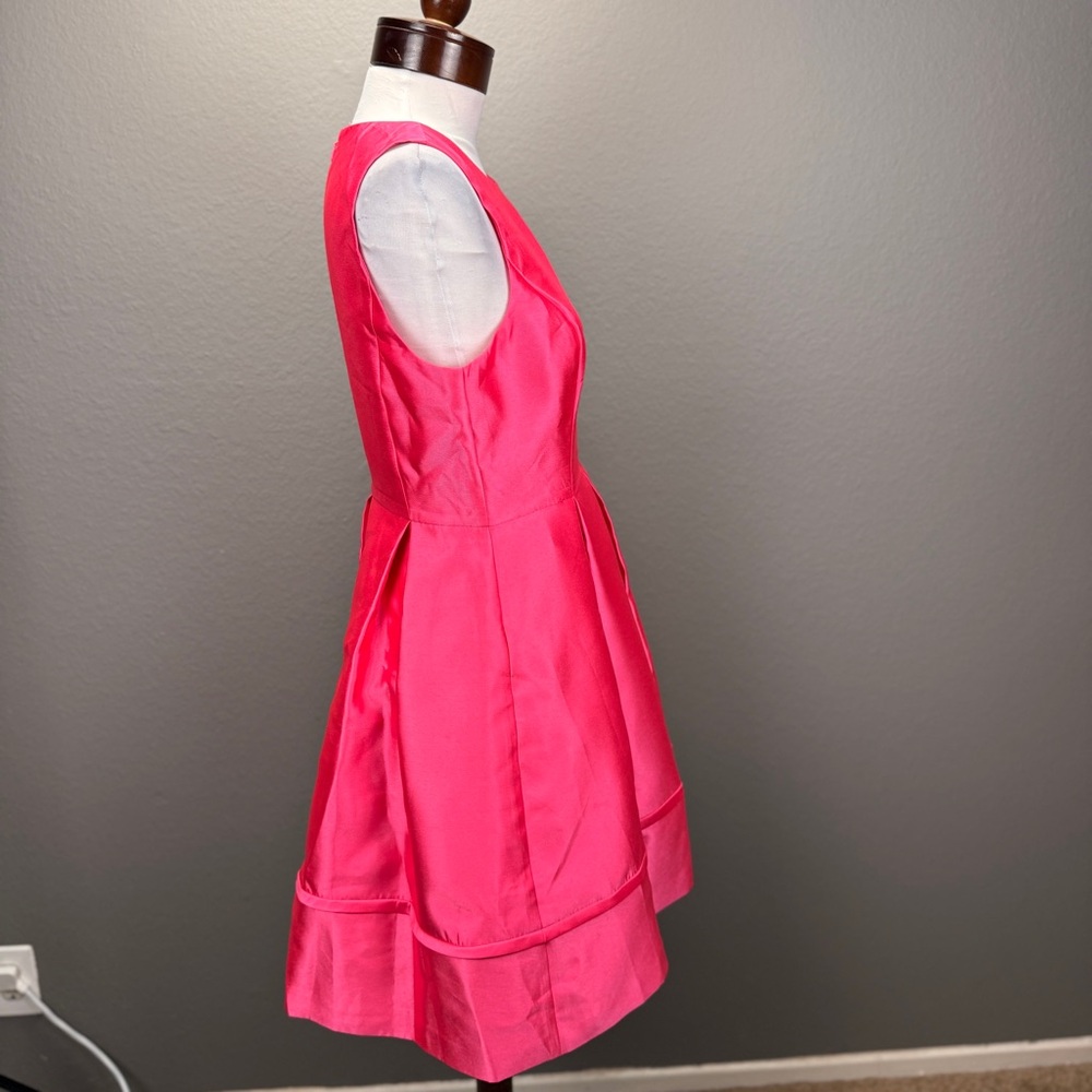 Eliza J Hot Pink Sleeveless Fit-and-Flare Dress - Picture 5 of 11